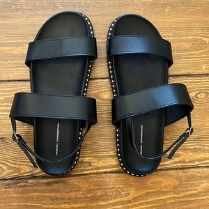 French Connection Emery Sandals-Black-Size 8 NWOT